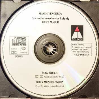 CD Max Bruch: Violin Concertos