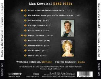 CD Wolfgang Holzmair: Lieder By Max Kowalski