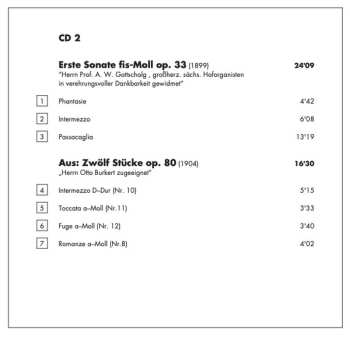 2SACD Max Reger: Organ Works Vol. 1: Phantasie Und Fuge Op. 46 • Suite Op. 16 • Sonatas Op. 33 & Op. 60 • Zwölf Stücke Op. 80