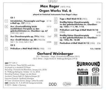 2SACD Max Reger: Organ Works Vol. 6