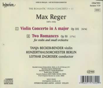 CD Max Reger: Violin Concerto · Two Romances