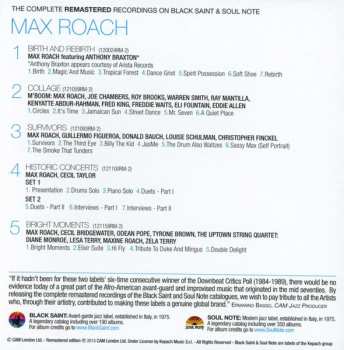 6CD/Dobozkészlet Max Roach: The Complete Remastered Recordings On Black Saint & Soul Note