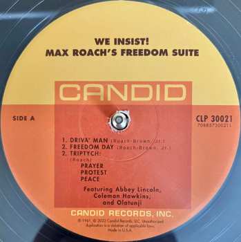 LP Max Roach: We Insist! Max Roach's Freedom Now Suite CLR