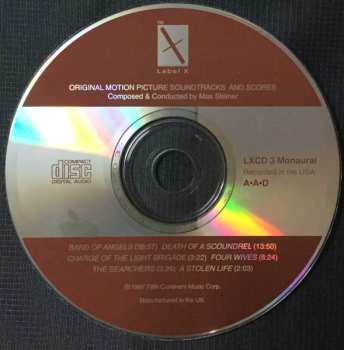 CD Max Steiner: Band Of Angels, Death Of A Scoundrel, Etc. - Original Motion Picture Soundtracks & Scores