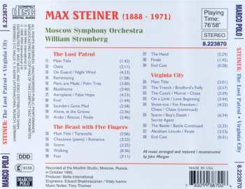 CD Max Steiner: The Lost Patrol - Virginia City - The Beast With Five Fingers