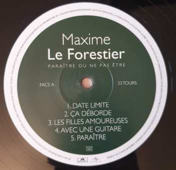 LP Maxime Le Forestier: Paraître Ou Ne Pas Être