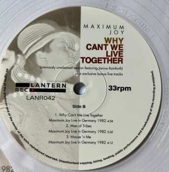 LP Maximum Joy: Why Can't We Live Together CLR