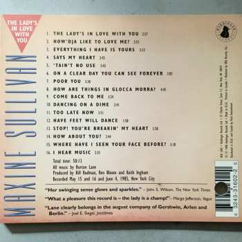 CD Maxine Sullivan: The Lady's In Love With You (Maxine Sullivan Sings The Music Of Burton Lane)