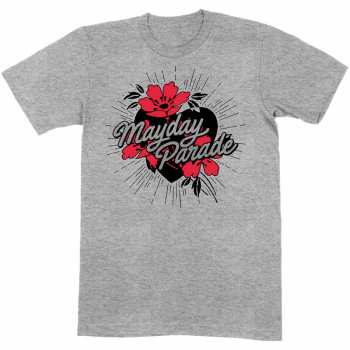 Merch Mayday Parade: Póló Heart And Flowers 