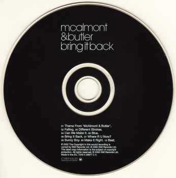 CD McAlmont & Butler: Bring It Back