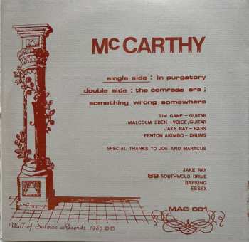 2LP/SP McCarthy: I Am A Wallet CLR | LTD