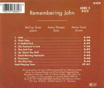 CD McCoy Tyner: Remembering John