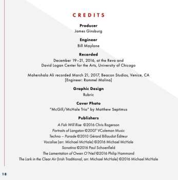 CD McGill/McHale Trio: Portaits: Works For Flute, Clarinet & Piano