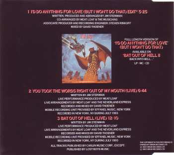 CD Meat Loaf: I'd Do Anything For Love (But I Won't Do That)