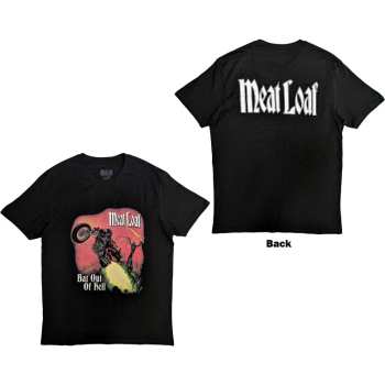 Merch Meat Loaf: Meat Loaf Unisex T-shirt: Bat Out Of Hell Cover (back Print) (small) S