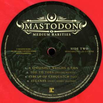 2LP Mastodon: Medium Rarities LTD | CLR