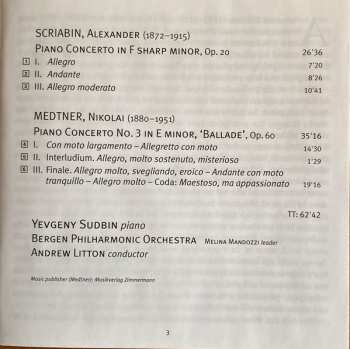 SACD Alexander Scriabine: Piano Concerto No. 3 • Piano Concerto
