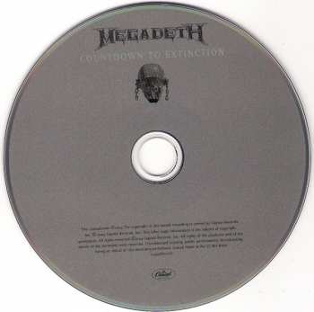CD Megadeth: Countdown To Extinction