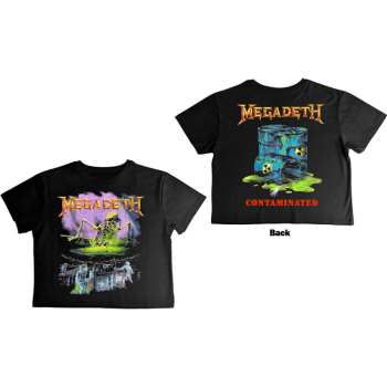 Merch Megadeth: Megadeth Ladies Crop Top: Contaminated (back Print) (small) S