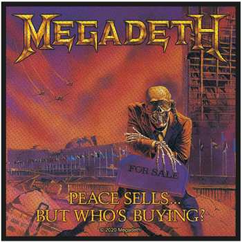 Merch Megadeth: Felvarró Peace Sells