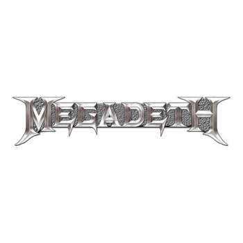 Merch Megadeth: Kitűző Chrome Logo Megadeth