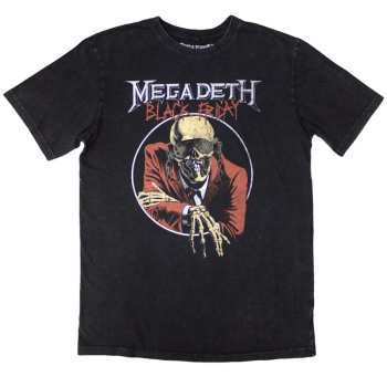  Megadeth: Megadeth Unisex Stone Wash T-shirt: Black Friday (back Print) (medium) M