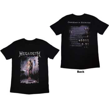 Merch Megadeth: Megadeth Unisex T-shirt: Countdown (back Print) (small) S