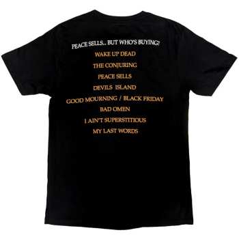 Merch Megadeth: Megadeth Unisex T-shirt: Peace Sells Album Cover (back Print) (small) S