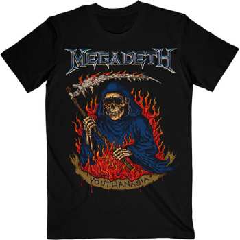Merch Megadeth: Megadeth Unisex T-shirt: Youthanasia Flames (black) (small) S