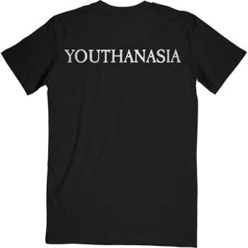 Merch Megadeth: Megadeth Unisex T-shirt: Youthanasia Ripped Thru (black) (back Print) (small) S