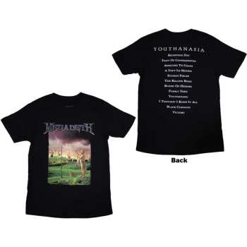 Merch Megadeth: Megadeth Unisex T-shirt: Youthanasia Tracklist (back Print) (small) S