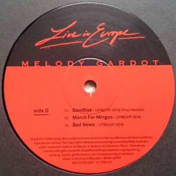 3LP/Dobozkészlet Melody Gardot: Live In Europe LTD