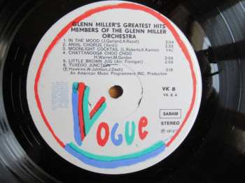 LP Members Of The Glenn Miller Orchestra: Glenn Miller Greatest Hits CLR