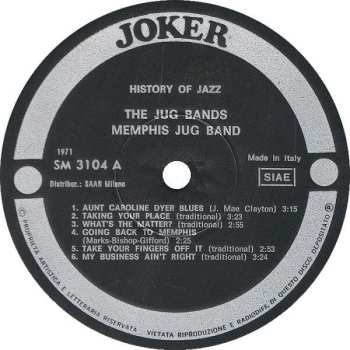 LP Memphis Jug Band: The Jug Bands-Memphis Jug Band