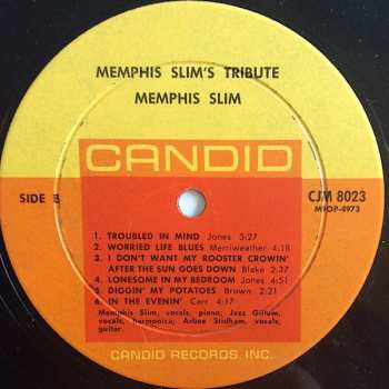 CD Memphis Slim: Memphis Slim's Tribute To Big Bill Broonzy, Leroy Carr, Cow Cow Davenport, Curtis Jones, Jazz Gillum LTD