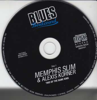 2CD Memphis Slim: Two Of The Same Kind