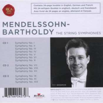 3CD/Dobozkészlet Felix Mendelssohn-Bartholdy: The String Symphonies