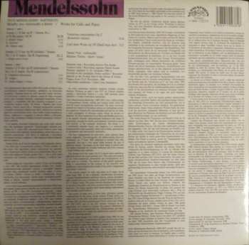 LP Felix Mendelssohn-Bartholdy: Sonatas For Cello And Piano / Variations Concertantes / Lied Ohne Worte
