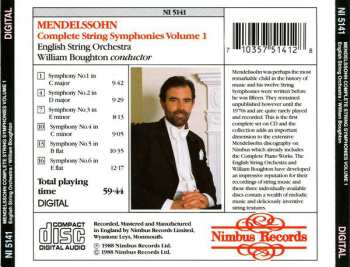 CD Felix Mendelssohn-Bartholdy: Complete String Symphonies Vol 1