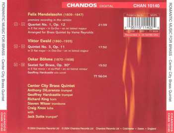 CD Felix Mendelssohn-Bartholdy: Romantic Music For Brass