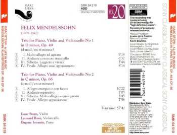 CD Felix Mendelssohn-Bartholdy: Piano Trios Op. 49 & Op. 66