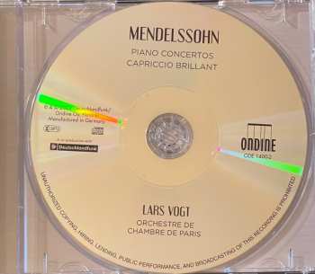 CD Felix Mendelssohn-Bartholdy: Piano Concertos / Capriccio Brillant