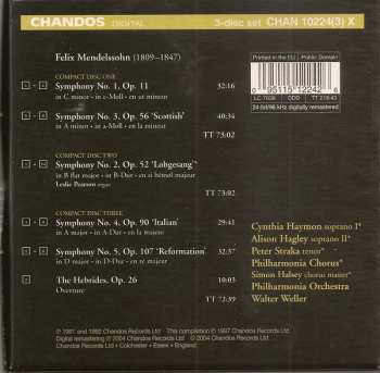 3CD/Dobozkészlet Philharmonia Chorus:  Symphonies