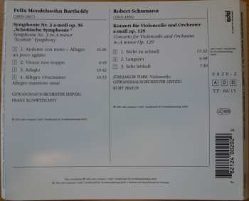 CD Robert Schumann: Symphony No. 3 "Scottish" / Cello Concerto Op. 129