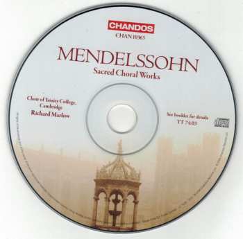 CD Felix Mendelssohn-Bartholdy: Sacred Choral Works
