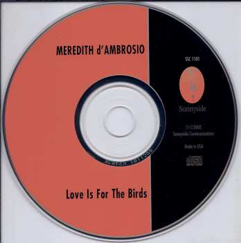 CD Meredith D'Ambrosio: Love Is For The Birds