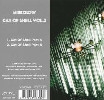 CD Merzbow: Cat Of Shell Vol.2
