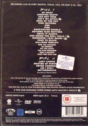 2DVD Metallica: Cunning Stunts