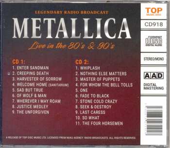 2CD Metallica: Live In The 80's & 90’s                                    
