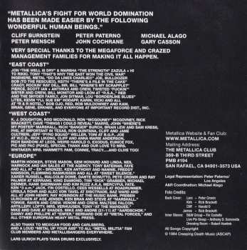 CD Metallica: Ride The Lightning